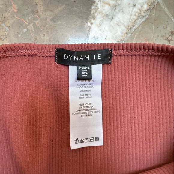 Dynamite Ribbed Tube Top (M/L) - Picture 3 of 3